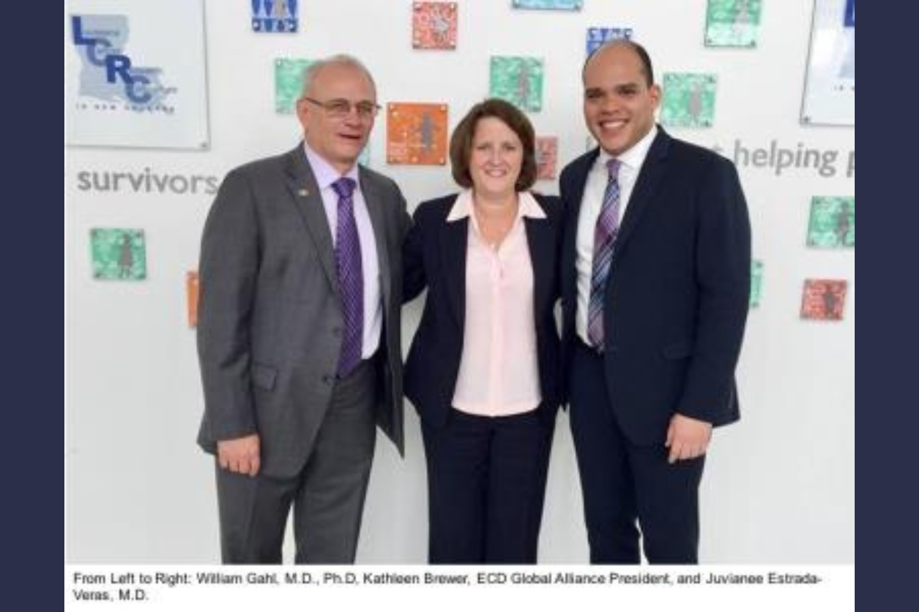 Pesquisadores dos NIH orientam médicos sobre o site ECD em Nova Orleans