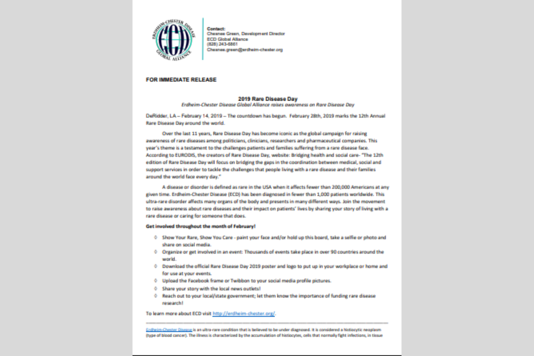 Dia das Doenças Raras de 2019