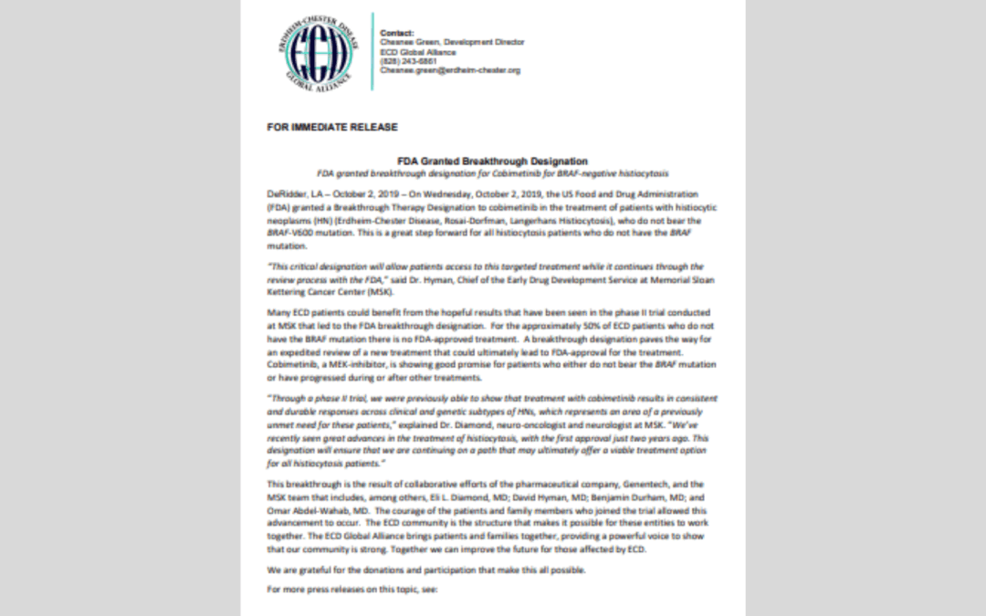 FDA Granted Breakthrough Designation