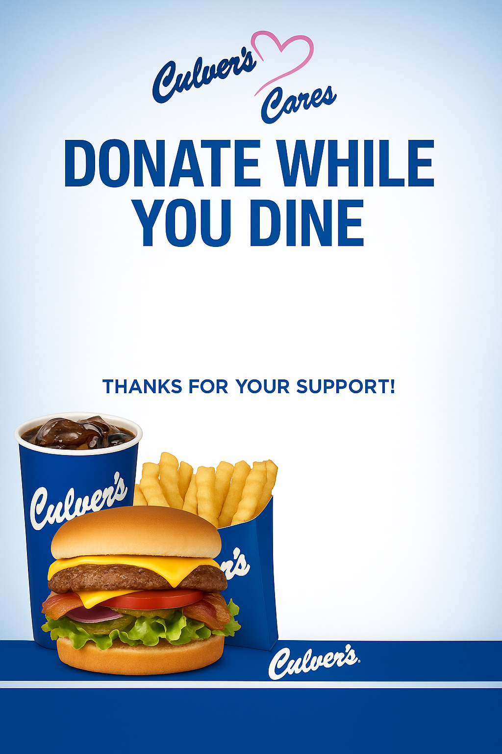 Dine & Donate at Culver’s Restaurant