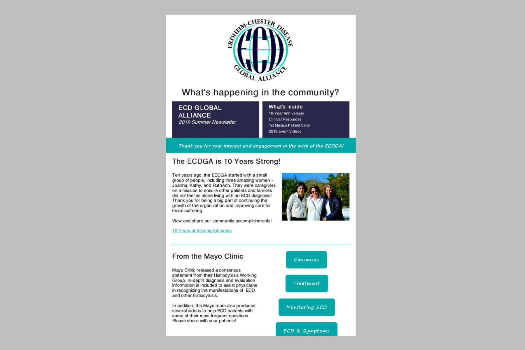 फिजिशियन ग्रीष्मकालीन न्यूज़लेटर