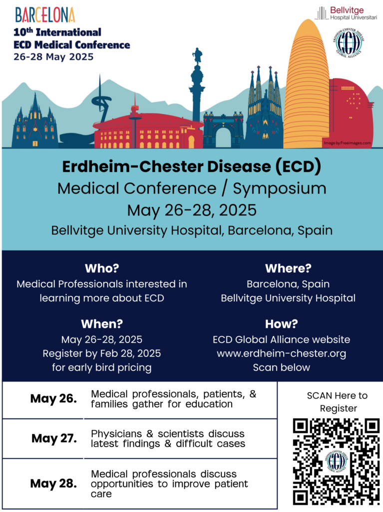 Última chamada! ECD e o prazo para envio de resumos de histiocíticos adultos termina em 24 de fevereiro. Envie seu resumo hoje mesmo!