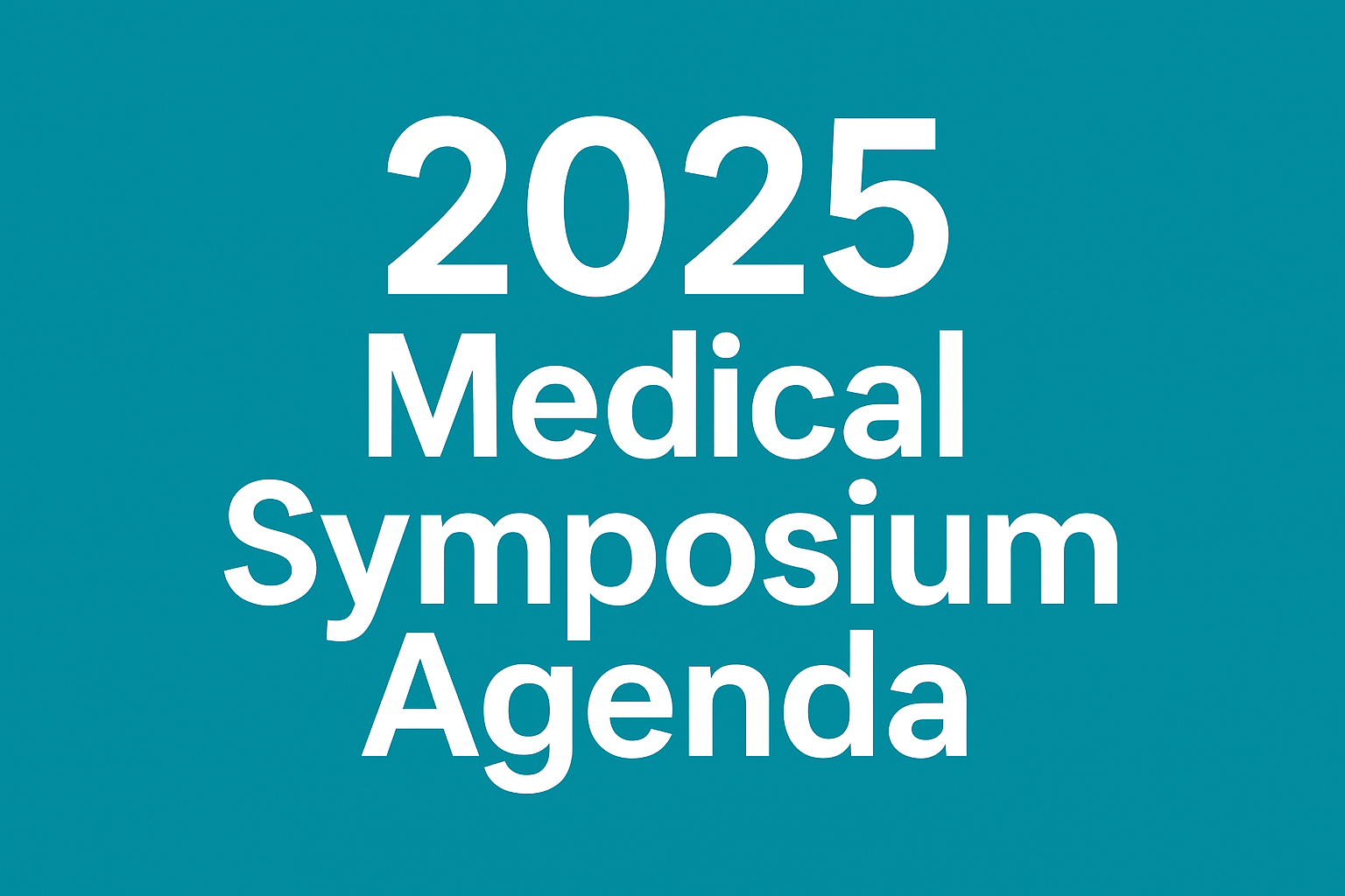 Agenda do Simpósio Médico de 2025