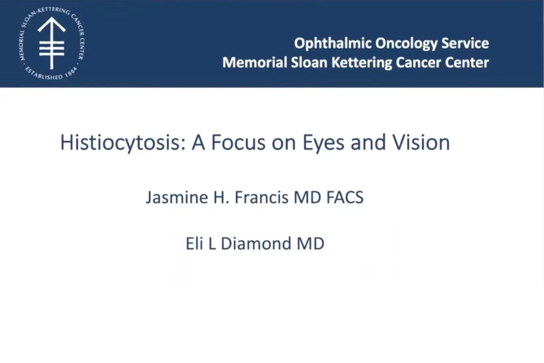 Histio Patient Needs: A Focus on the Eyes and Vision