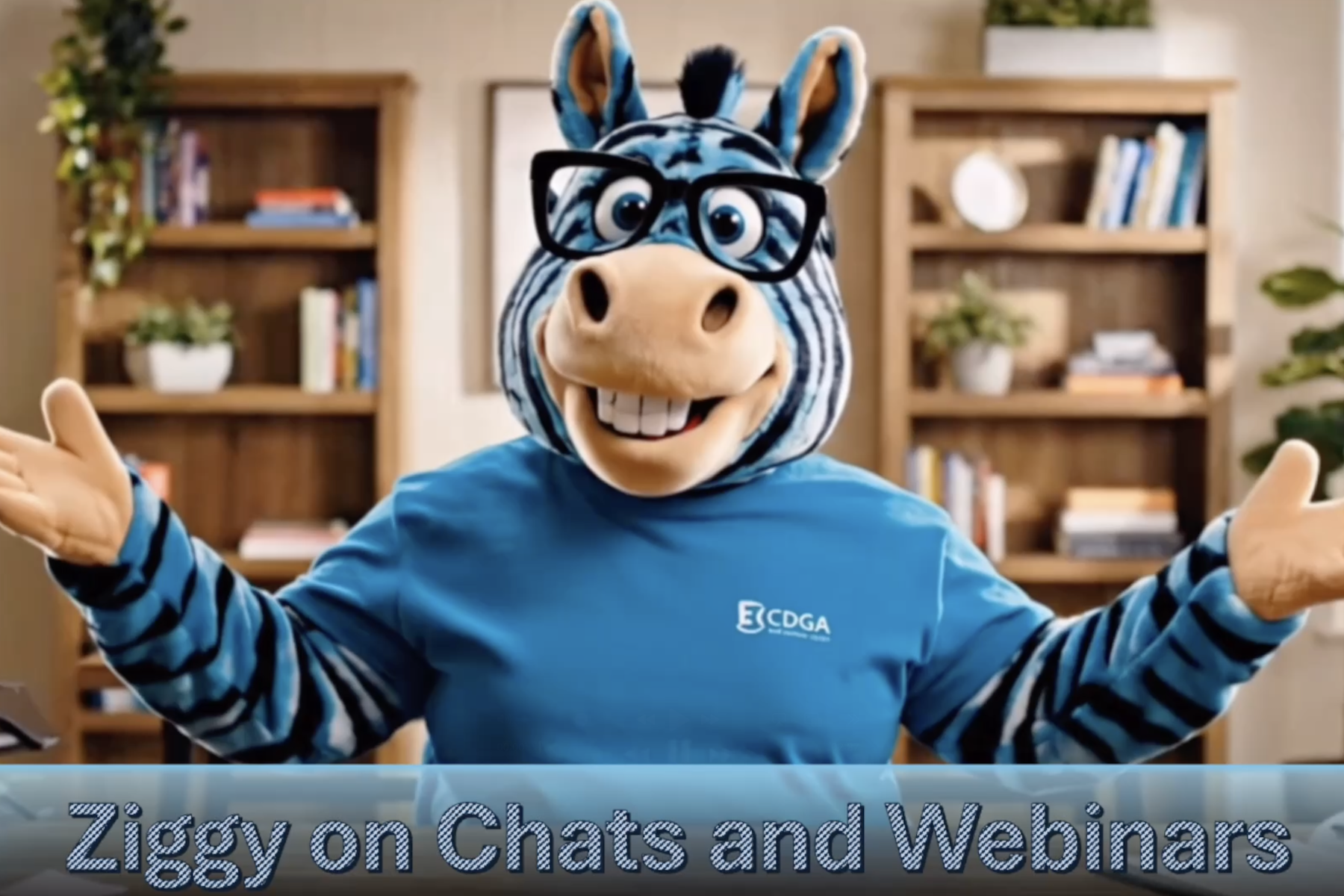 Ziggy the Zebra Talks About Staying Connected